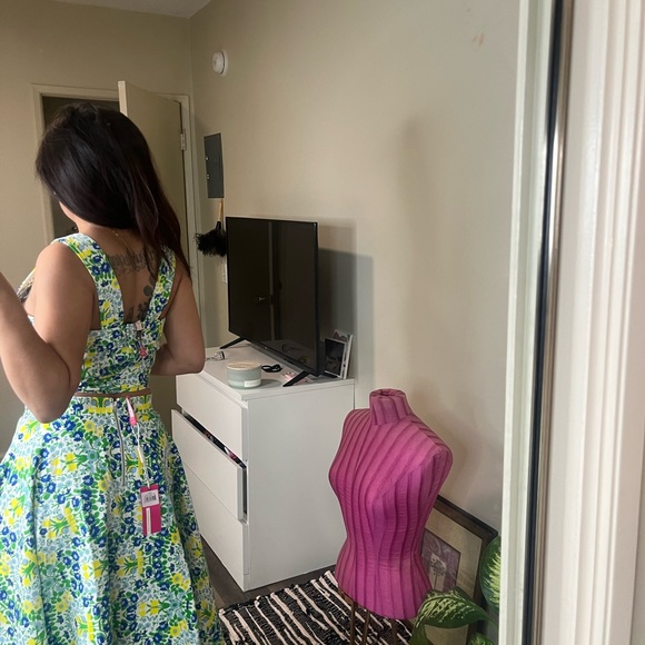 Plenty by Tracy Reese Dresses | Full Circle Flowered Skirt and Middriff Top - Picture 2 of 5